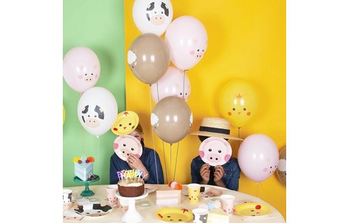 Mini Farm Animals Ballonnen - 5 stuks - Boerderijdieren