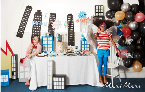 Superheroes Taarttoppers - per set - Superheroes cake topper Meri Meri