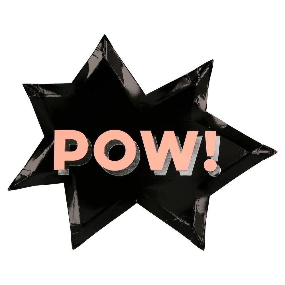 Superheroes Borden - 8 stuks - Superhero plates Meri Meri