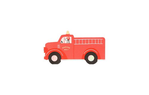 Brandweerwagen Servetten - 16 stuks - Fire Truck Meri Meri