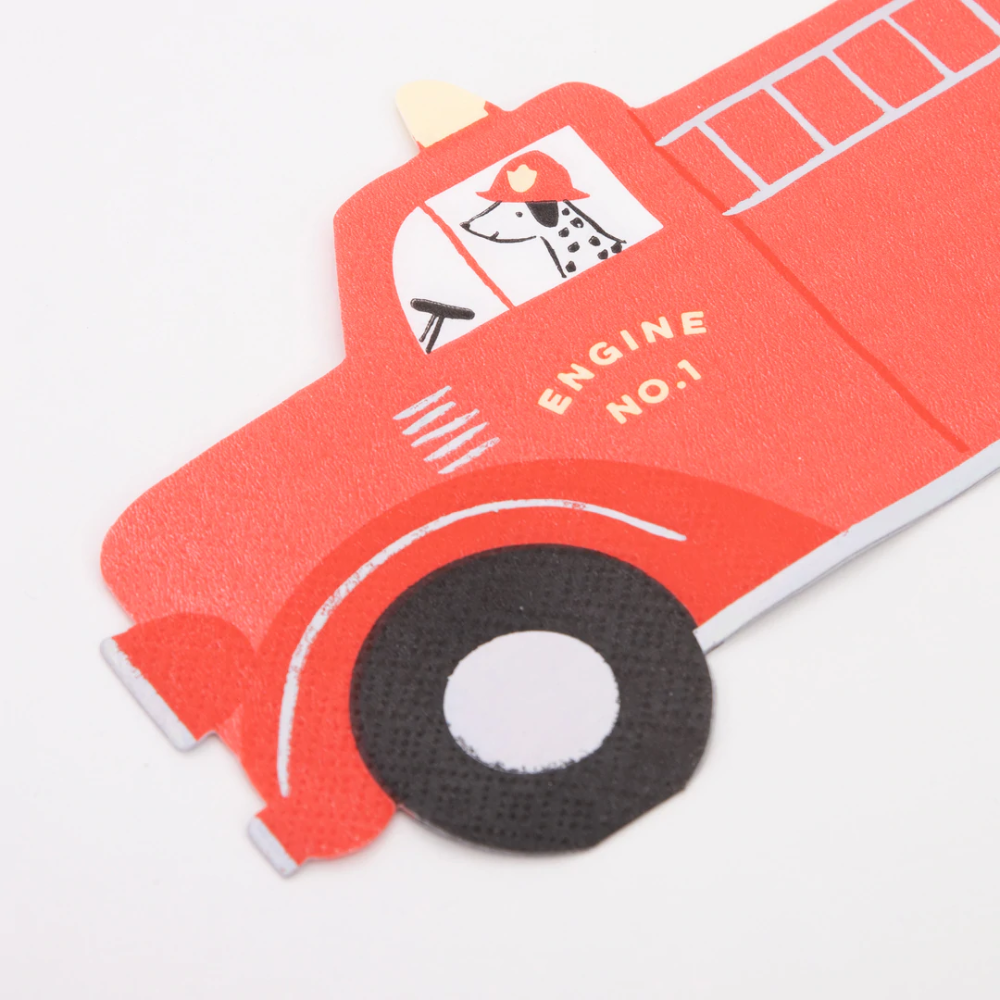 Brandweerwagen Servetten - 16 stuks - Fire Truck Meri Meri