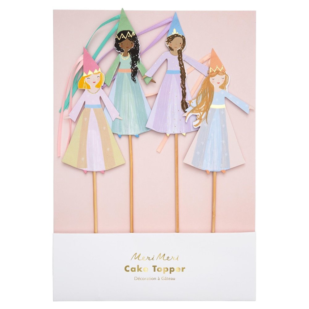 Magische Prinses Taarttopper - Set van 4 - Magical Princess Meri Meri