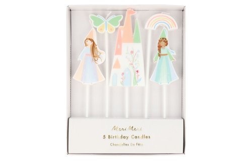 Magische Prinses Kaarsjes - Set van 5 - Magical Princess Meri Meri