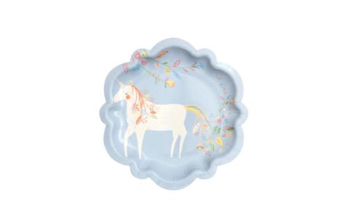 Magische Prinses Unicorn Bordjes - 8 stuks - Magical Princess Meri Meri
