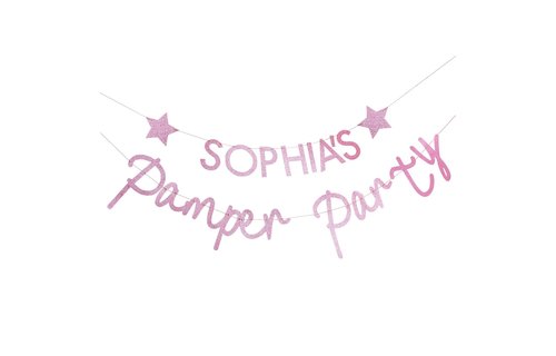 Pamper Party Slinger (Personaliseerbaar) - per stuk - Spa- en slaapfeestje Ginger Ray