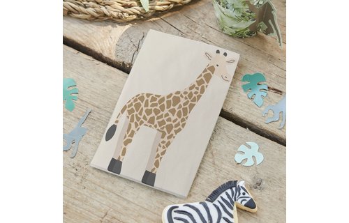 Let's Go Wild Servetten (Giraffe) - 16 stuks - Jungle Ginger Ray