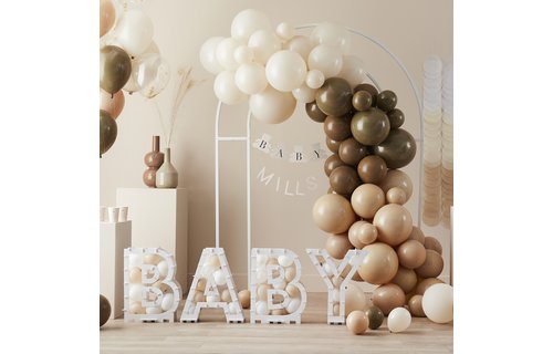 Houten Taarttopper 'Baby' - per stuk - Teddy Bear van Ginger Ray
