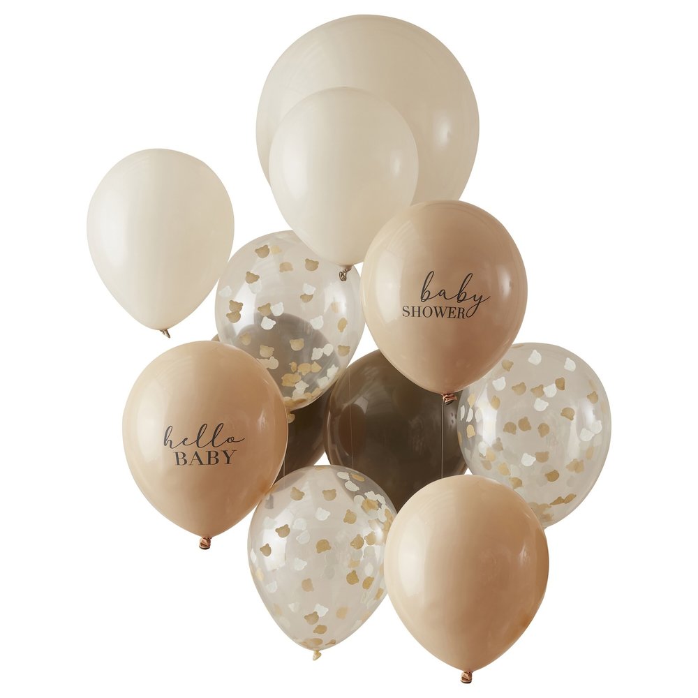 Teddy Bear Babyshower Ballonnen Mix - 11 stuks