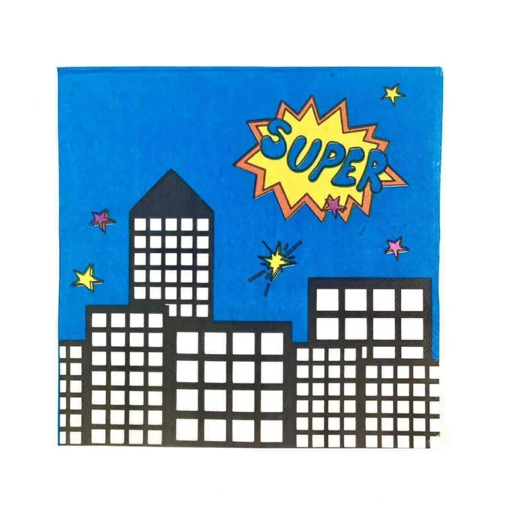 Superboy Red Servetten - 20 stuks - Superhelden