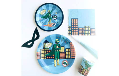 Superboy Green Bekers - 8 stuks - Superhelden