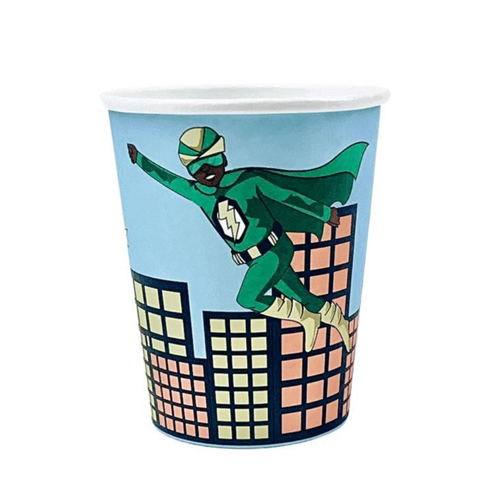 Superboy Green Bekers - 8 stuks - Superhelden