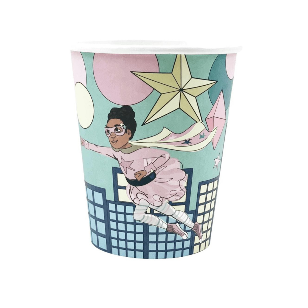Supergirl Mint Bekers - 8 stuks - Superhelden