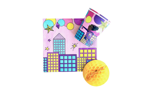 Supergirl Pink Servetten - 20 stuks - Superhelden