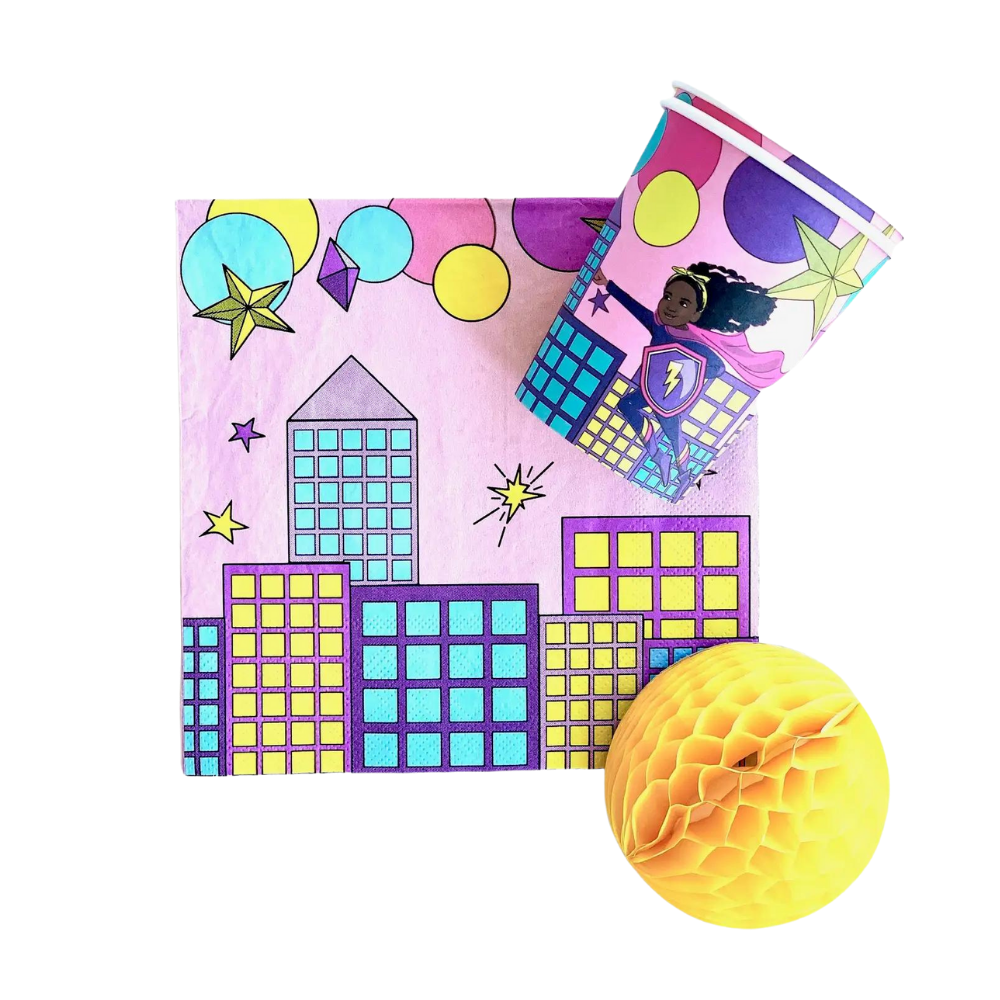 Supergirl Pink Bekers - 8 stuks - Superhelden