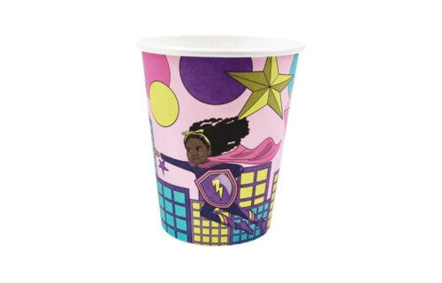 Supergirl Pink Bekers - 8 stuks - Superhelden