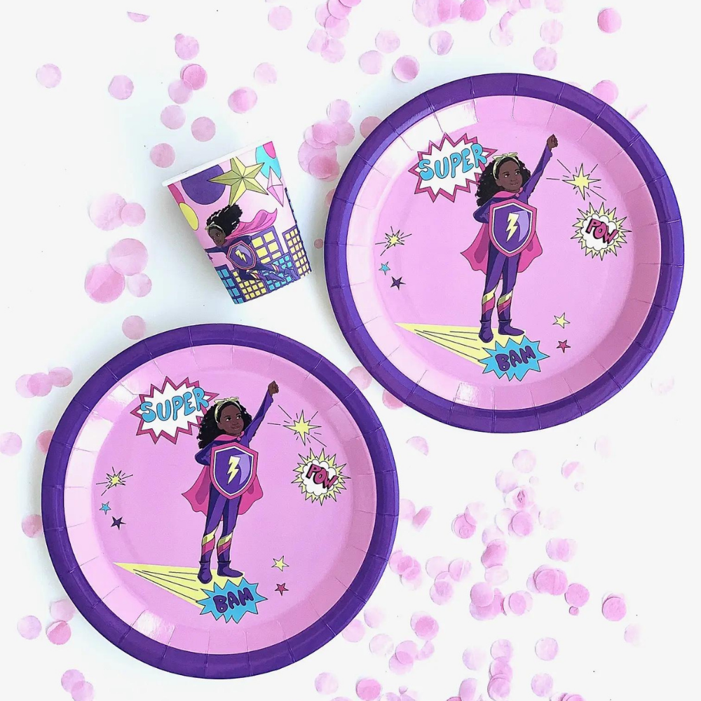 Supergirl Pink Bekers - 8 stuks - Superhelden