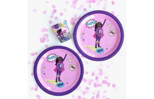 Supergirl Pink Borden - 8 stuks - Superhelden
