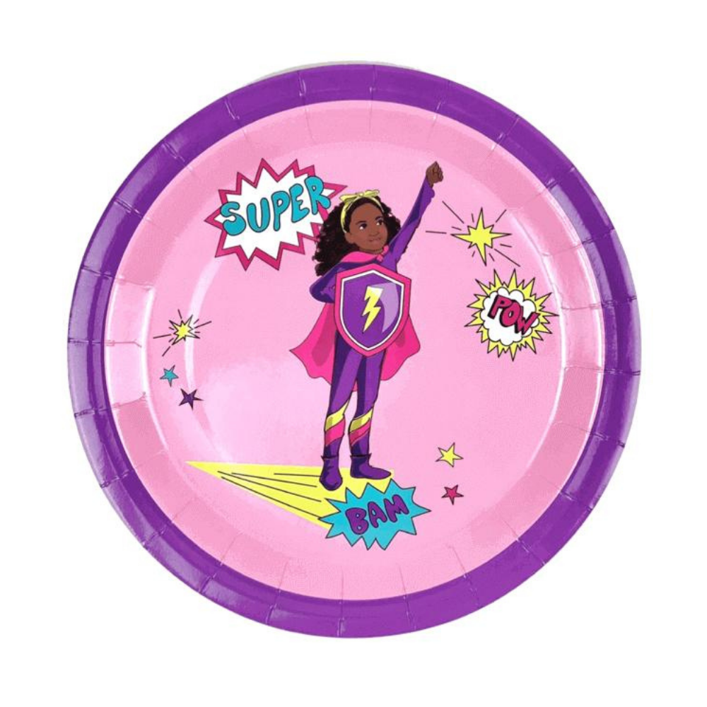 Supergirl Pink Borden - 8 stuks - Superhelden