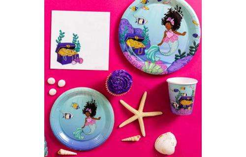 Let's Be Mermaids Bordjes - 8 stuks - Zeemeermin