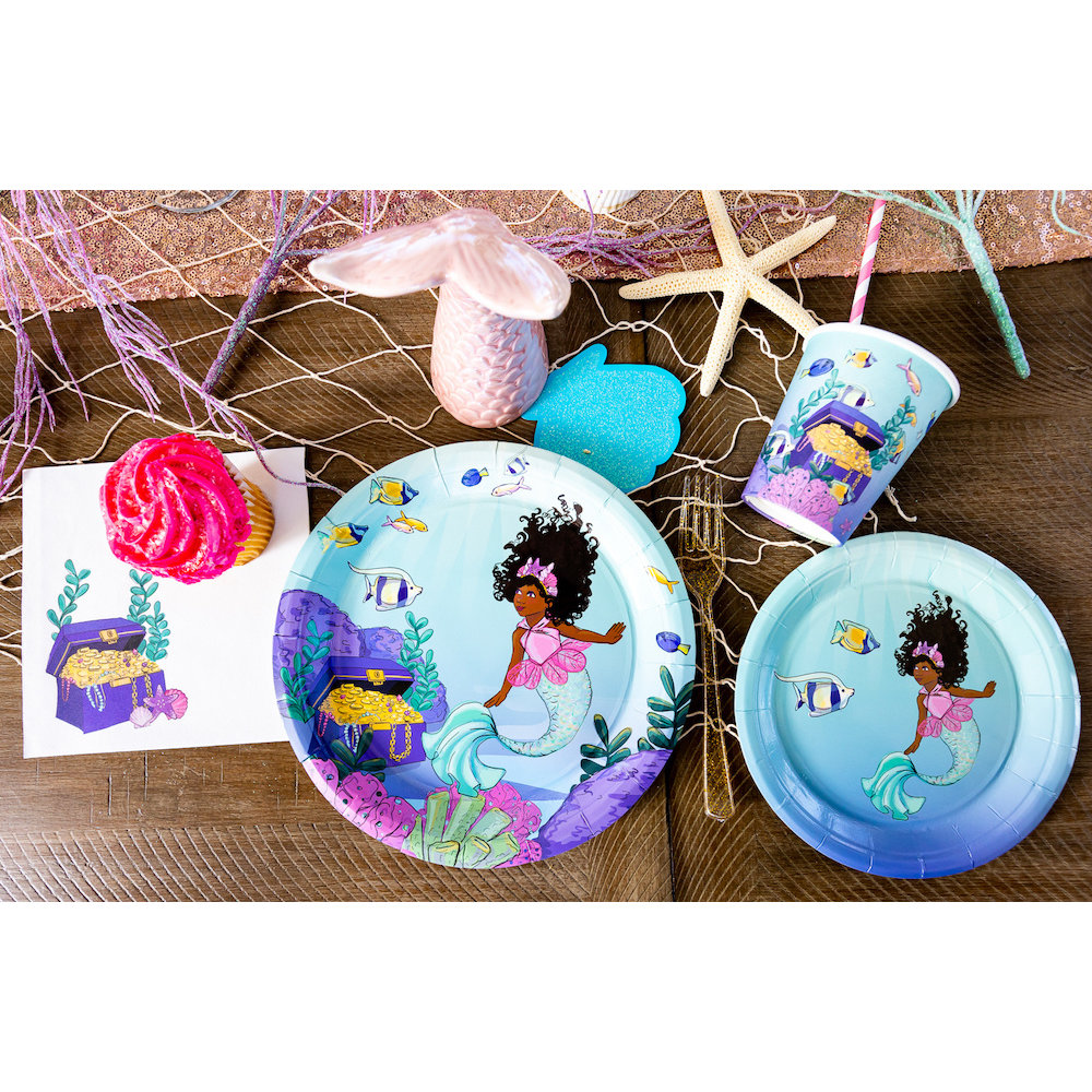 Let's Be Mermaids Bordjes - 8 stuks - Zeemeermin