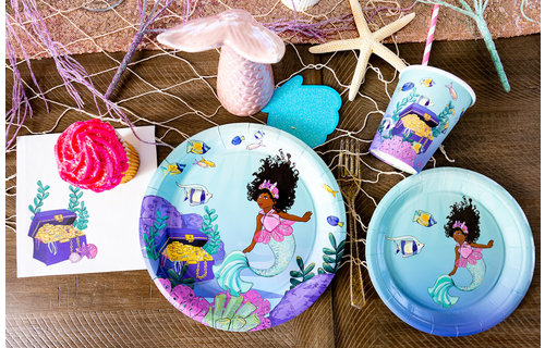 Let's Be Mermaids Bordjes - 8 stuks - Zeemeermin