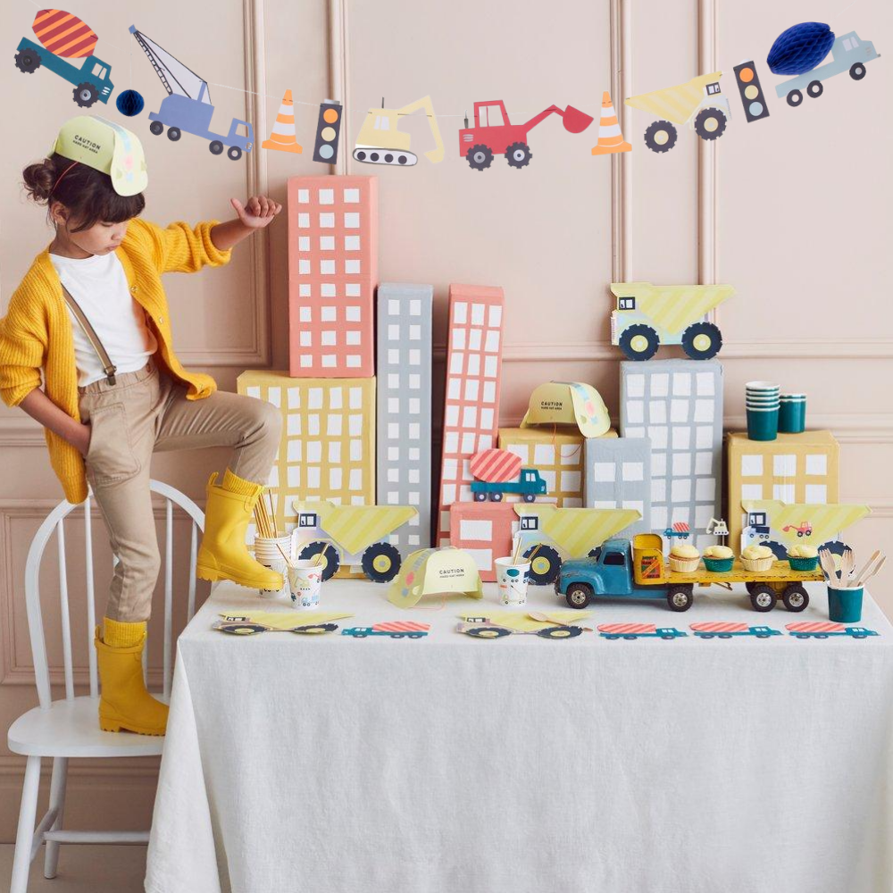 Constructie Bouwplaats Cupcakes Set - 24 stuks - Werktuigen