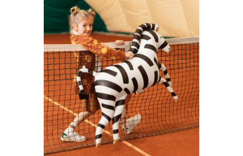 Zebra Folieballon (Supershape) - per stuk - Safari en jungle