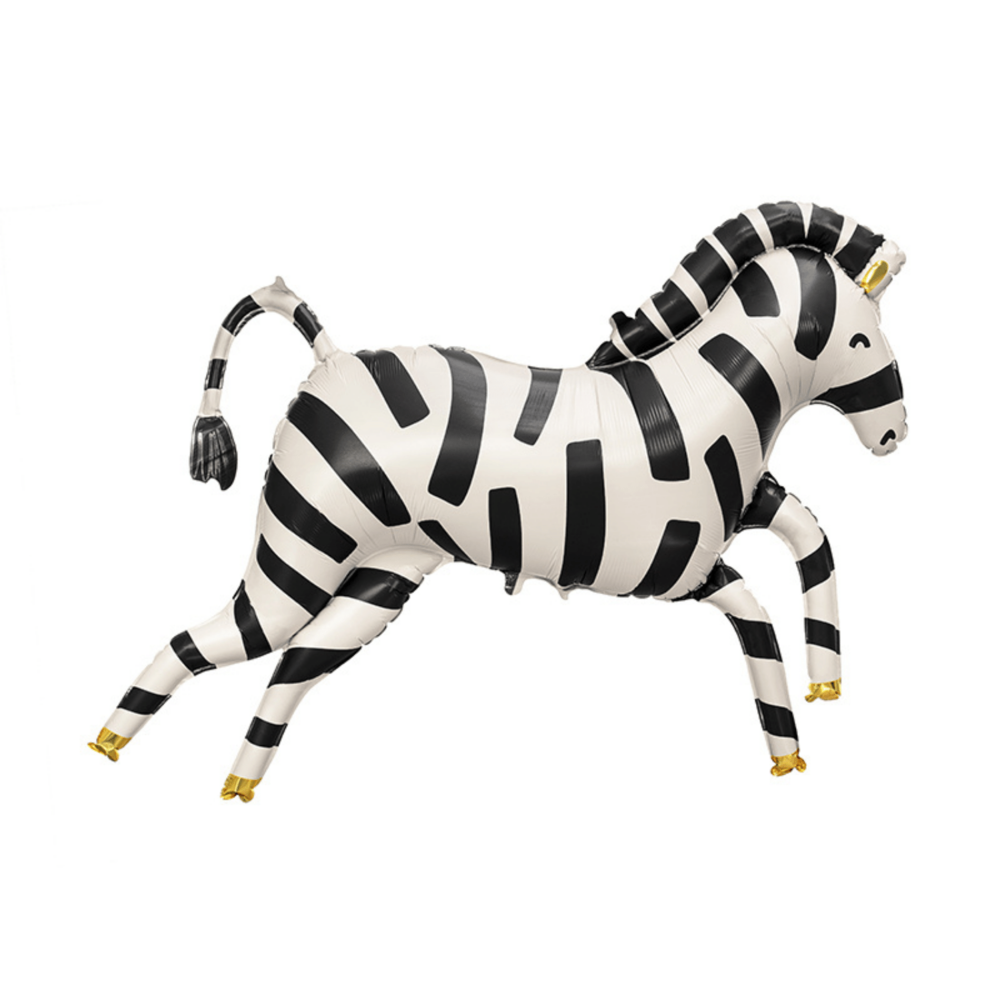 Zebra Folieballon (Supershape) - per stuk - Safari en jungle