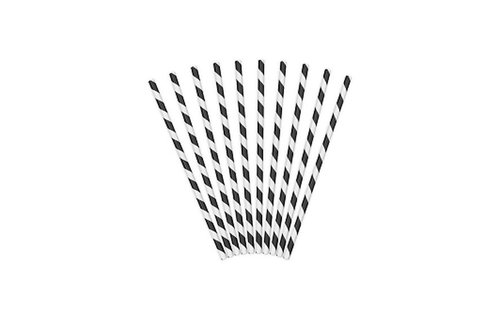 Rietjes Streepjes Zwart en Wit - 10 stuks - 20 cm