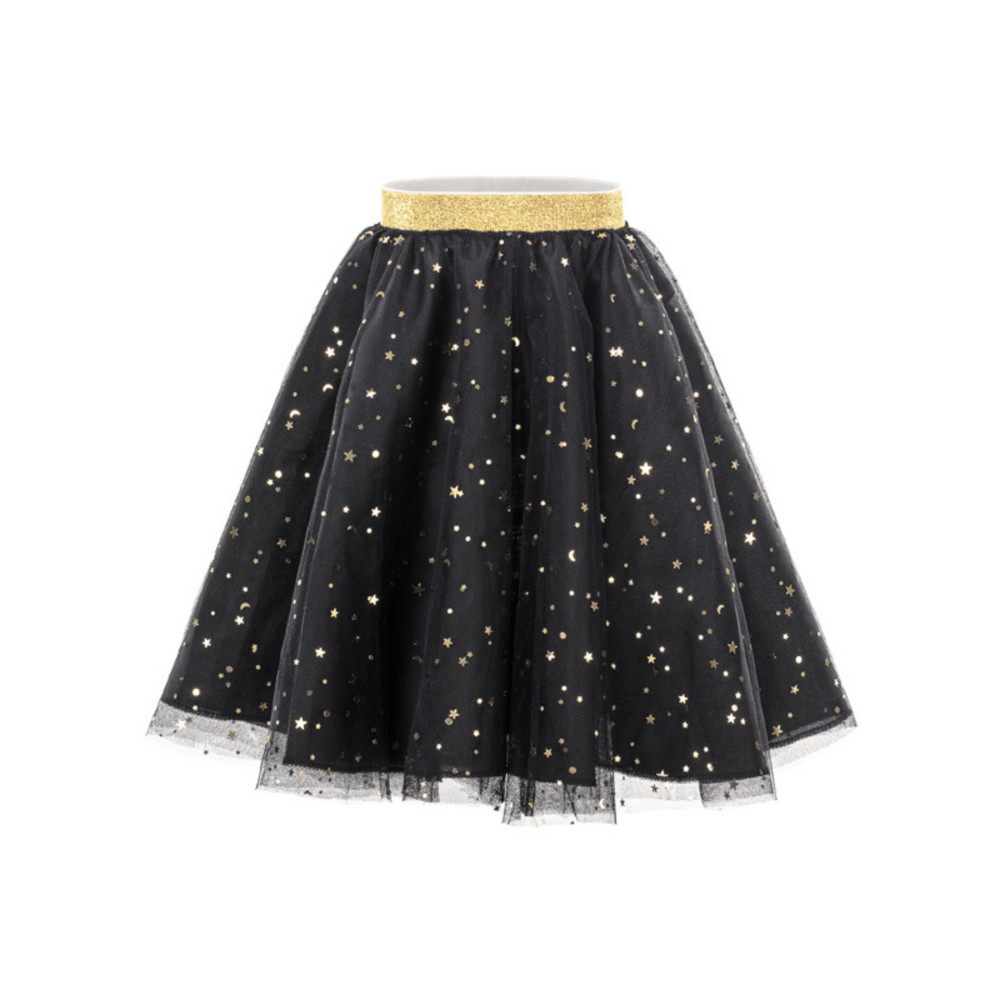 Rok Hocus Pocus (Kind) - per stuk - Zwart en Goud