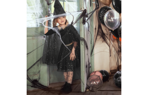 Rok Hocus Pocus (Kind) - per stuk - Zwart en Goud