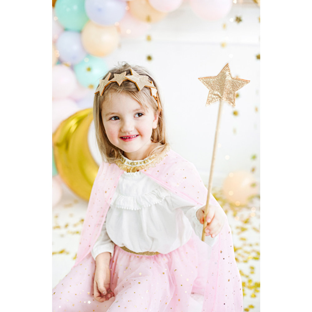 Cape Prinses (Kind) - per stuk - Roze en Goud