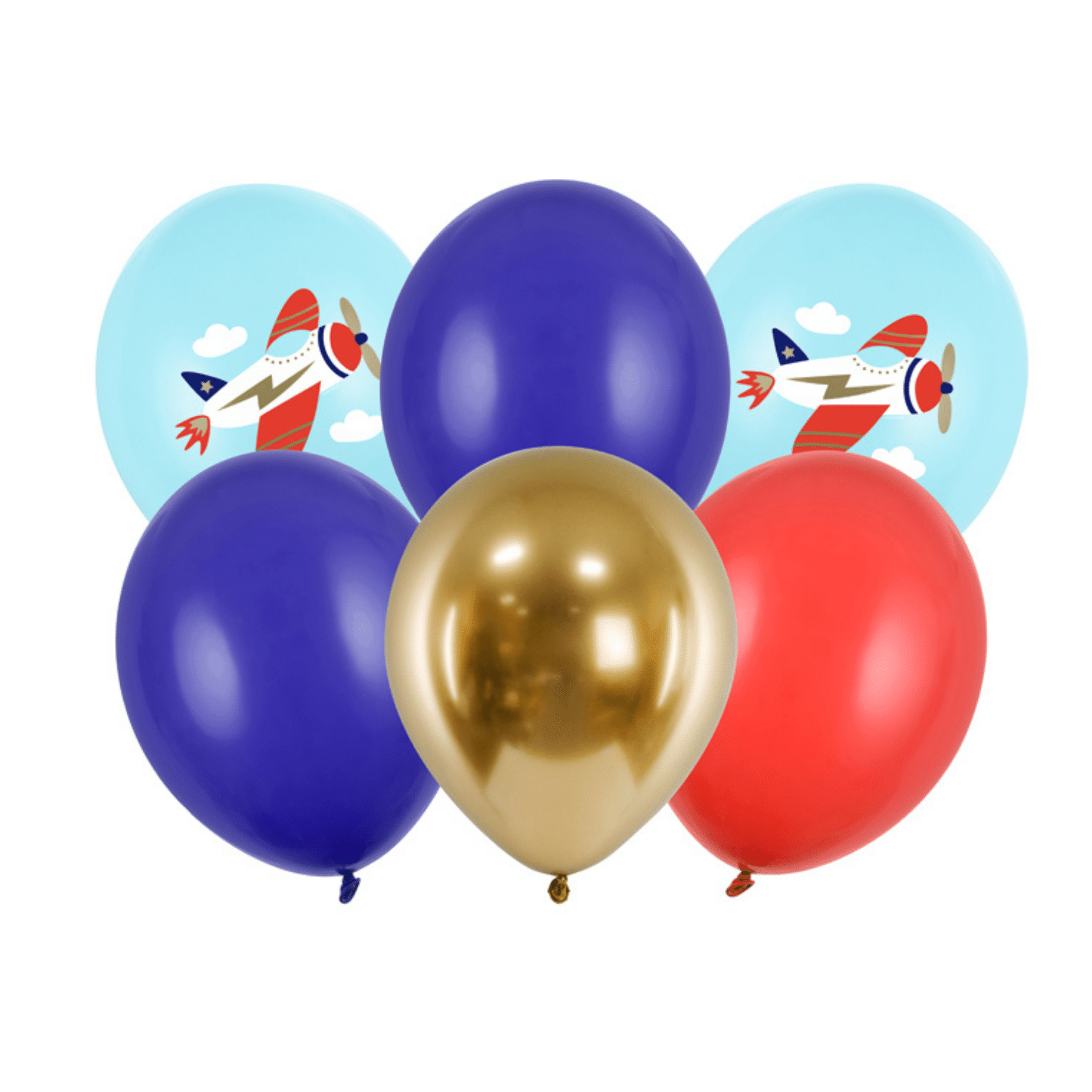 Airco eeuwig bijl Vliegtuig Ballonnen Mix (6 stuks) | Vintage Plane Kinderfeestje - Hieppp