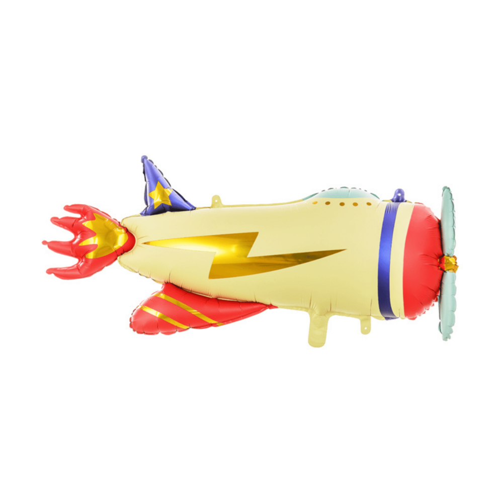 Vliegtuig Folieballon (Supershape) - per stuk - Vintage Plane