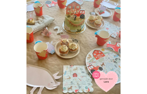 On the Farm Cupcakes Set - 24 stuks - Boerderij feestartikelen