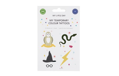 Tovenaars Plaktatoeages - Set van 8 - Wizards tattoos