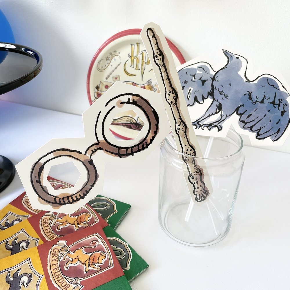 Harry Potter Photo Props - set van 8 - Harry Potter Feestartikelen