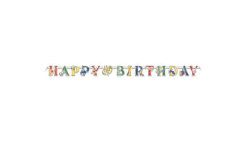 Harry Potter 'Happy Birthday' Slinger - per stuk - Harry Potter Feestartikelen