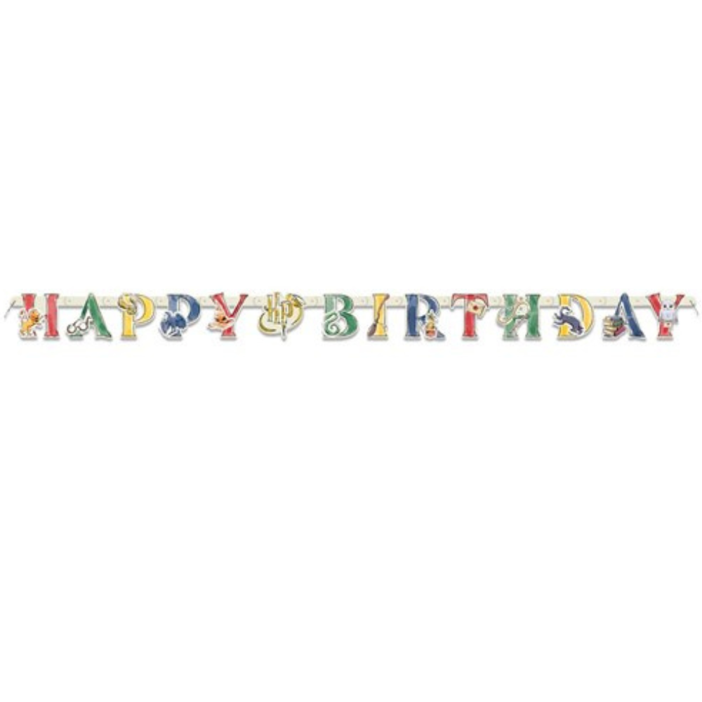Harry Potter 'Happy Birthday' Slinger - per stuk - Harry Potter Feestartikelen