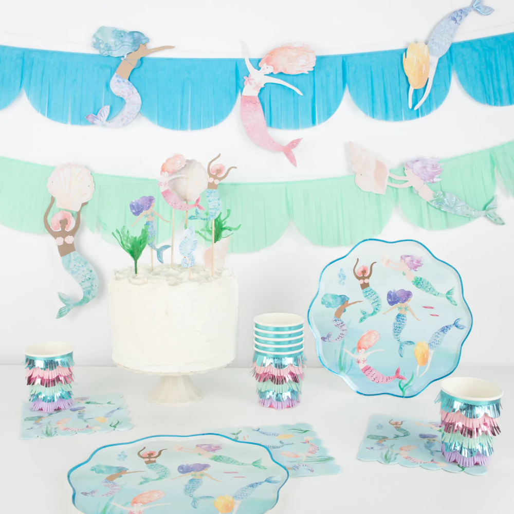 Mermaid Borden - 8 stuks - Mermaid Party