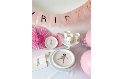 Ballet Bordjes - 8 stuks - Ballerina