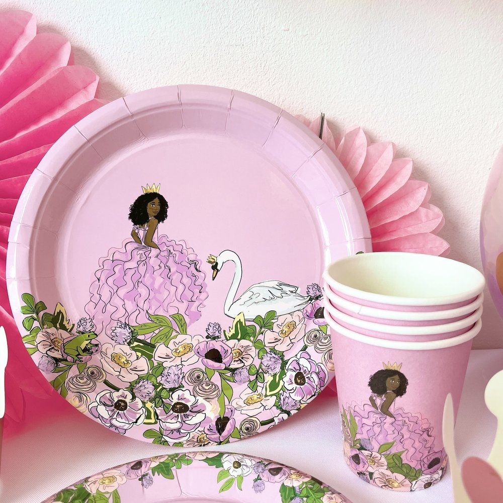 Prinses Bekers - 8 stuks - Swan Lake Princess