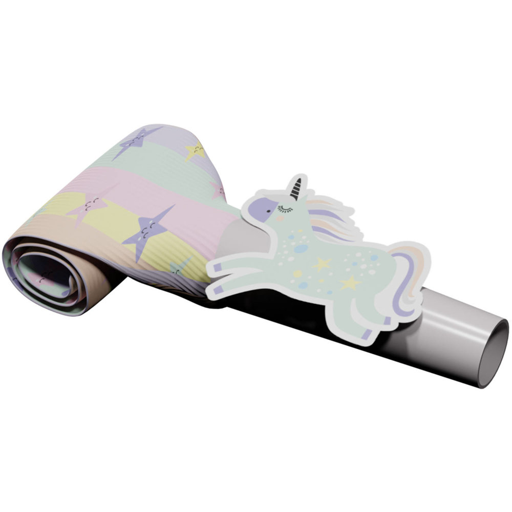 Unicorns & Rainbows Roltongen - 6 stuks - Eenhoorn feestartikelen