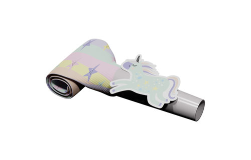 Unicorns & Rainbows Roltongen - 6 stuks - Eenhoorn feestartikelen