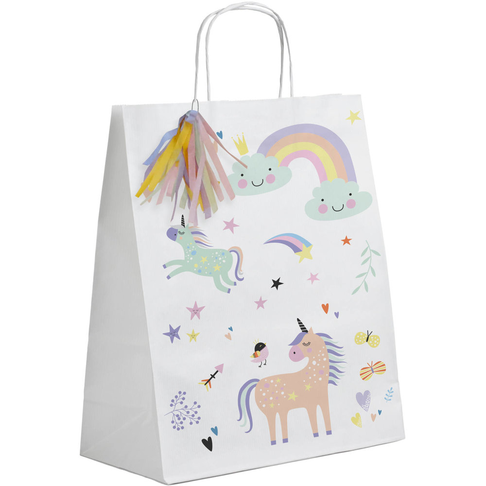 Unicorns & Rainbows Uitdeeltasjes - 6 stuks - Eenhoorn feestartikelen
