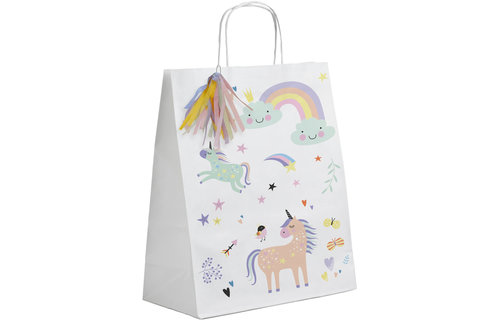 Unicorns & Rainbows Uitdeeltasjes - 6 stuks - Eenhoorn feestartikelen