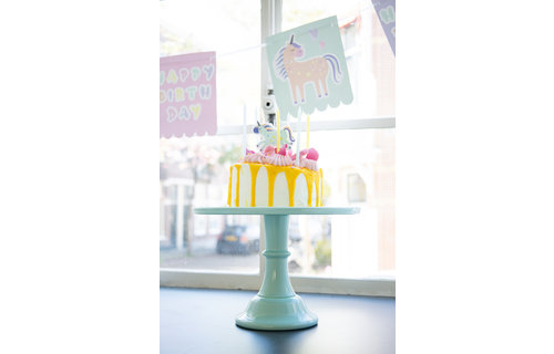 Unicorns & Rainbows Taartkaarsjes - 11 stuks - Eenhoorn feestartikelen