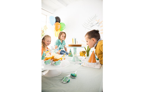 Dino Roars Cupcakes Decoratie Set - 6 stuks - Dinosaurus feestartikelen