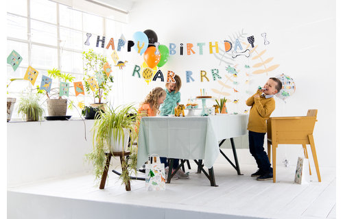 Dino Roars Cupcakes Decoratie Set - 6 stuks - Dinosaurus feestartikelen