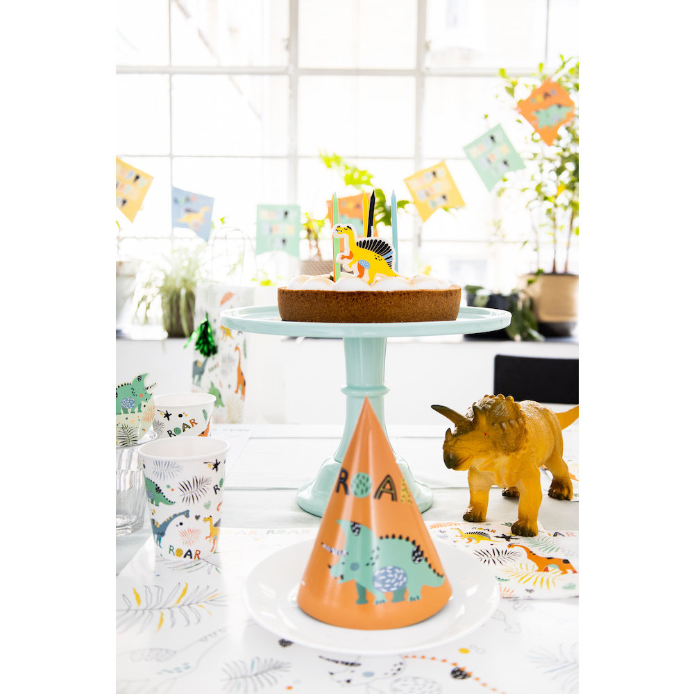 Dino Roars Bekers - 6 stuks - Dinosaurus feestartikelen